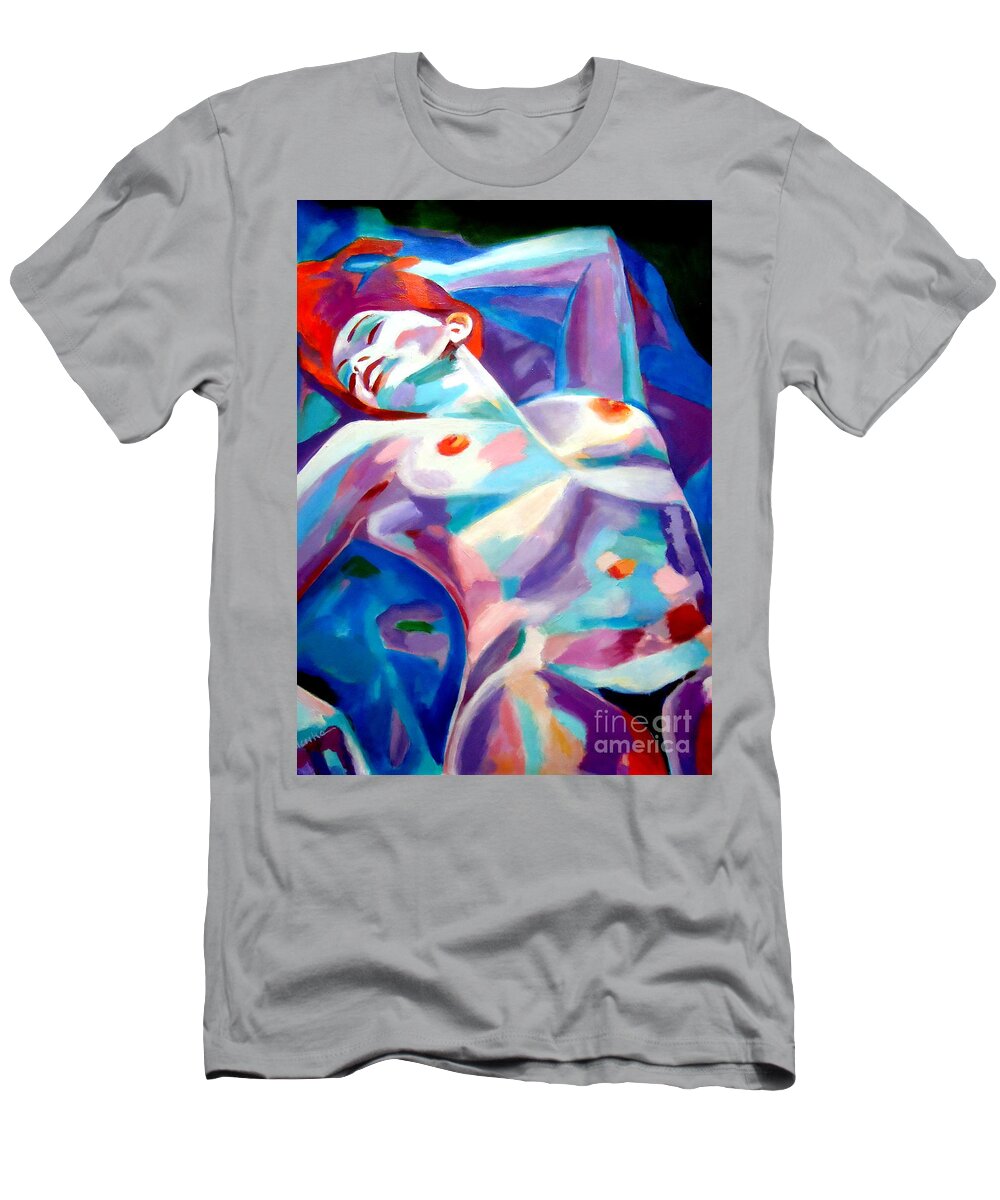 Woman T-Shirt featuring the painting Quiet rest by Helena Wierzbicki