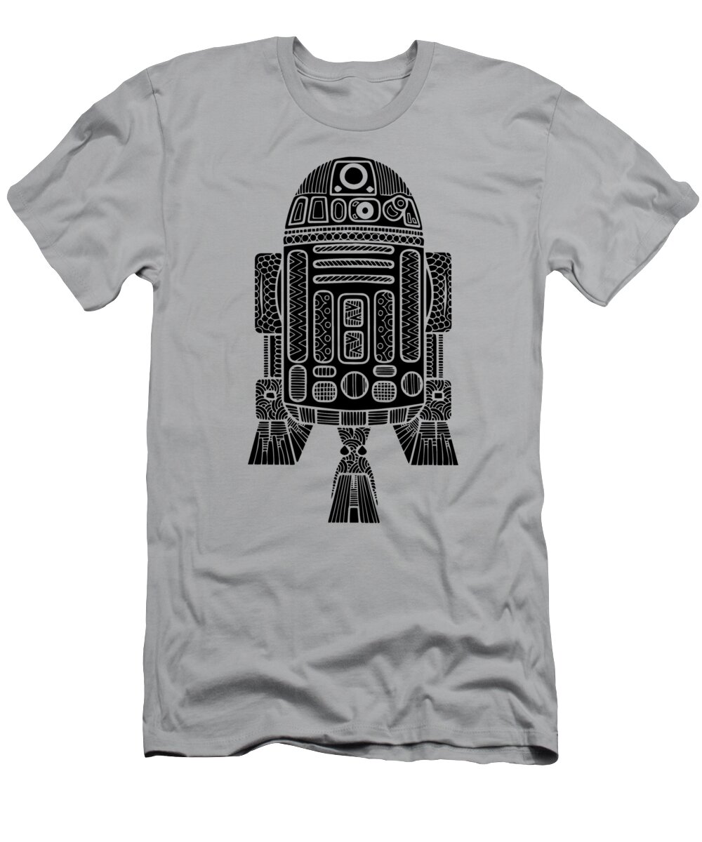 R2d2 T-Shirt featuring the mixed media R2 D2 - Star Wars Art by Studio Grafiikka