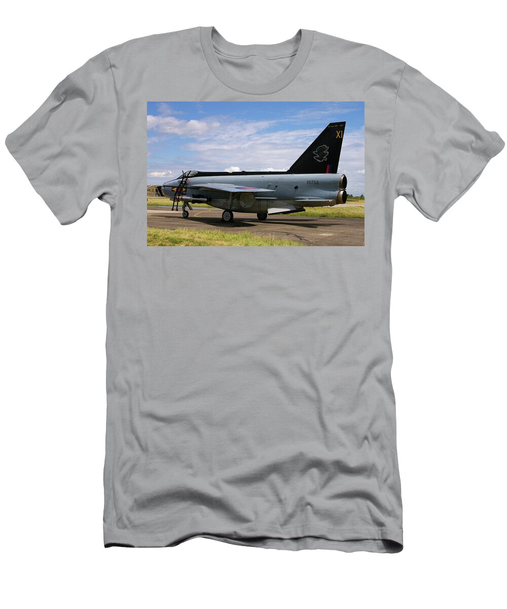Xr753 T-Shirt featuring the photograph RAF English Electric Lightning F6 by Tim Beach