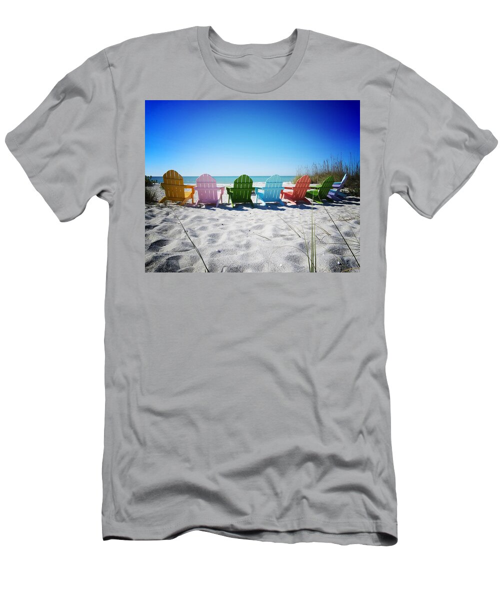 Florida T-Shirt featuring the photograph Rainbow Beach Vanilla Pop by Chris Andruskiewicz