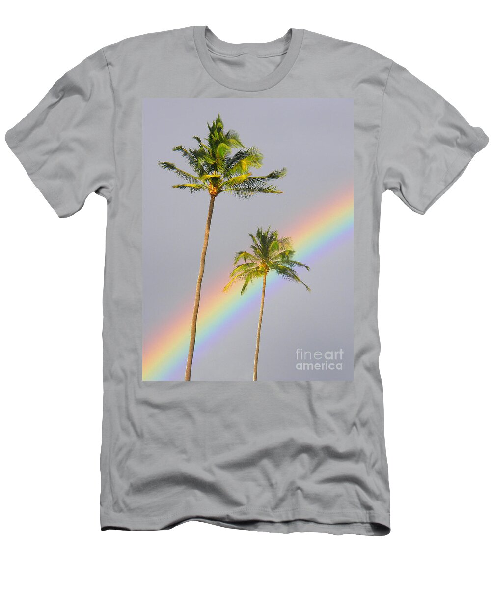 Afternoon T-Shirt featuring the photograph Rainbow Palms by Ron Dahlquist - Printscapes
