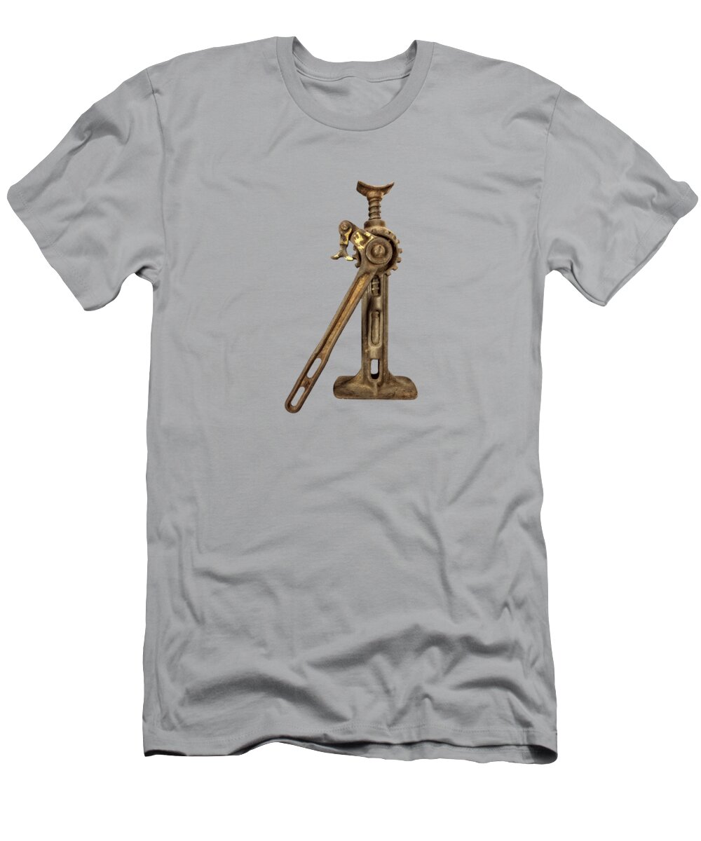 Antique T-Shirt featuring the photograph Ratchet and Screw Jack I by YoPedro