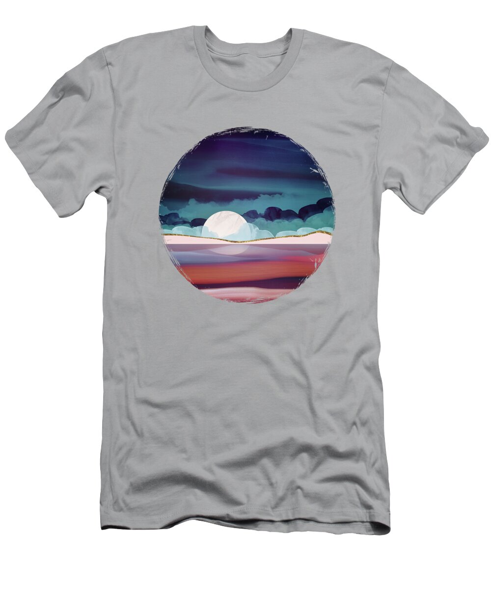 Red T-Shirt featuring the digital art Red Sea by Spacefrog Designs
