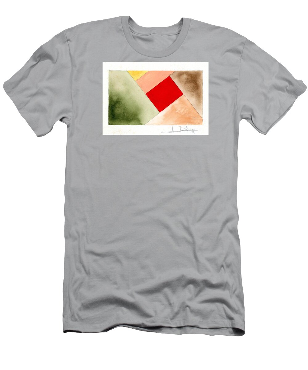 Architecture T-Shirt featuring the photograph Red Square Tanned by George D Gordon III