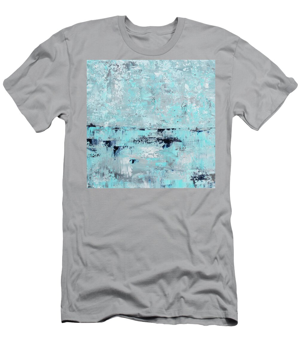 Abstract T-Shirt featuring the painting Reflect by Tamara Nelson