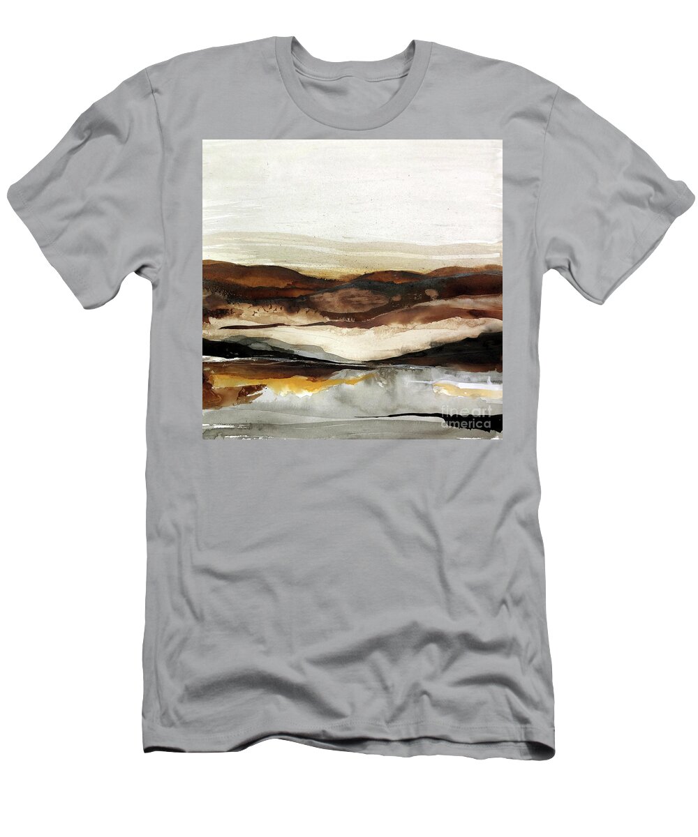 Original Watercolors T-Shirt featuring the painting Reflective Glow by Chris Paschke