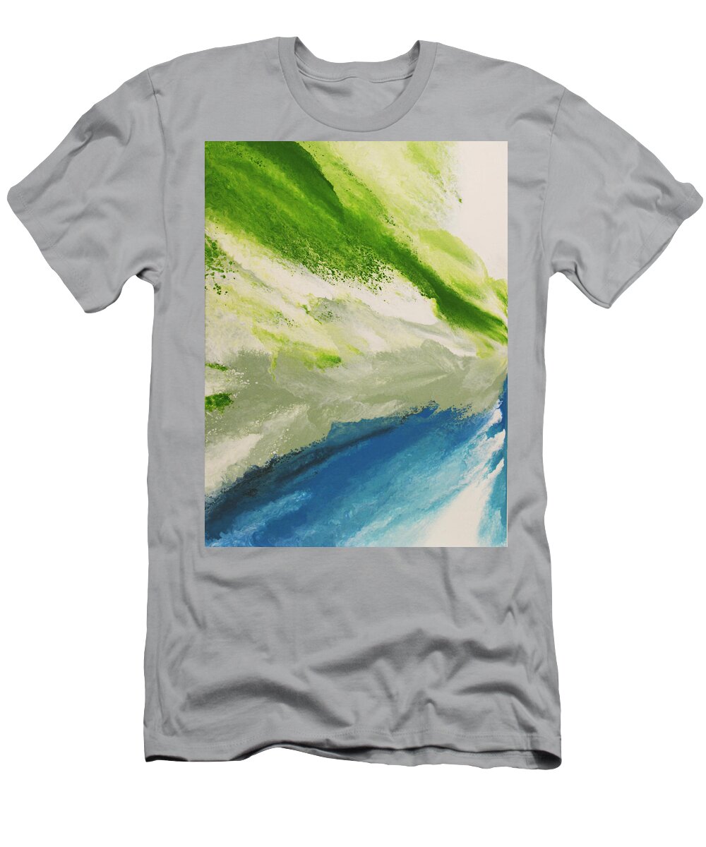 Water T-Shirt featuring the painting Refresh by Linda Bailey