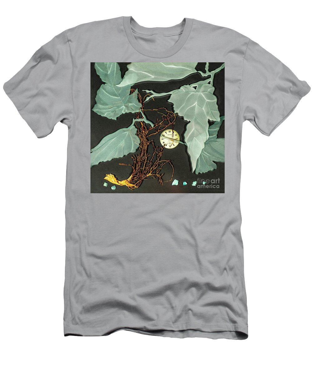 Leaves T-Shirt featuring the glass art Remembrance IV by Alone Larsen
