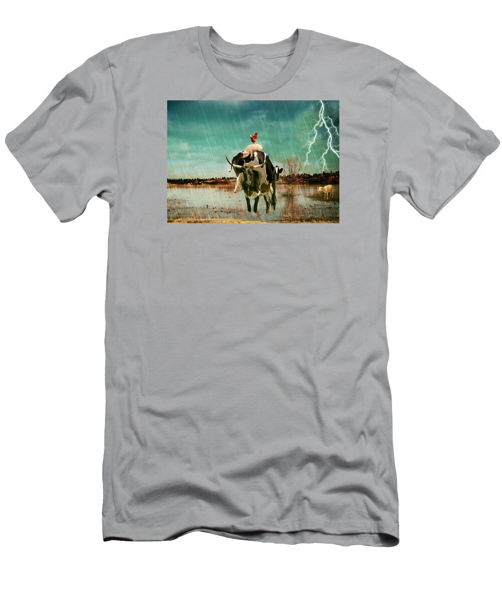 Rescue T-Shirt featuring the photograph Rescue by James Bethanis