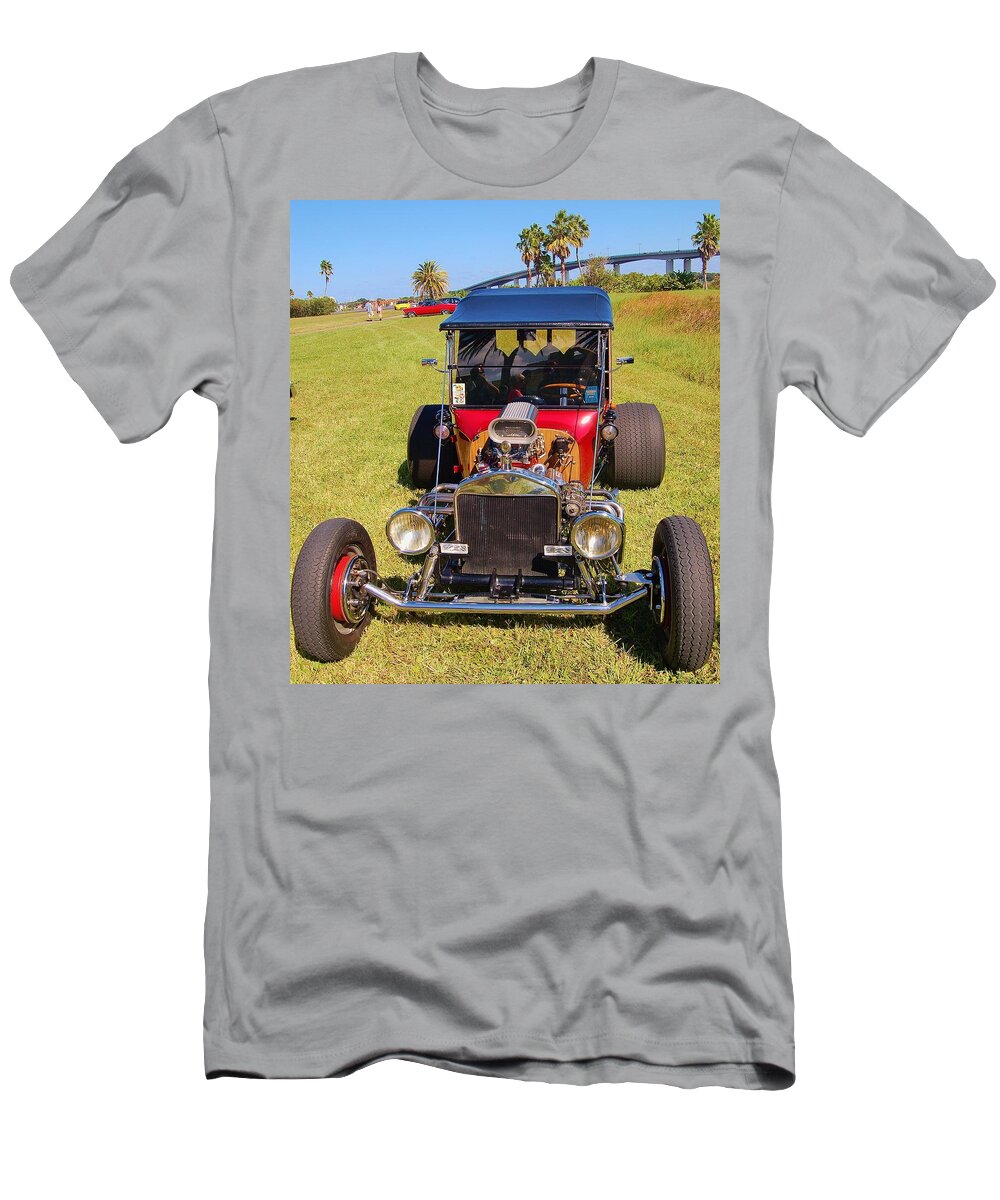 Hot Rod T-Shirt featuring the photograph Rev It Up by Christopher James