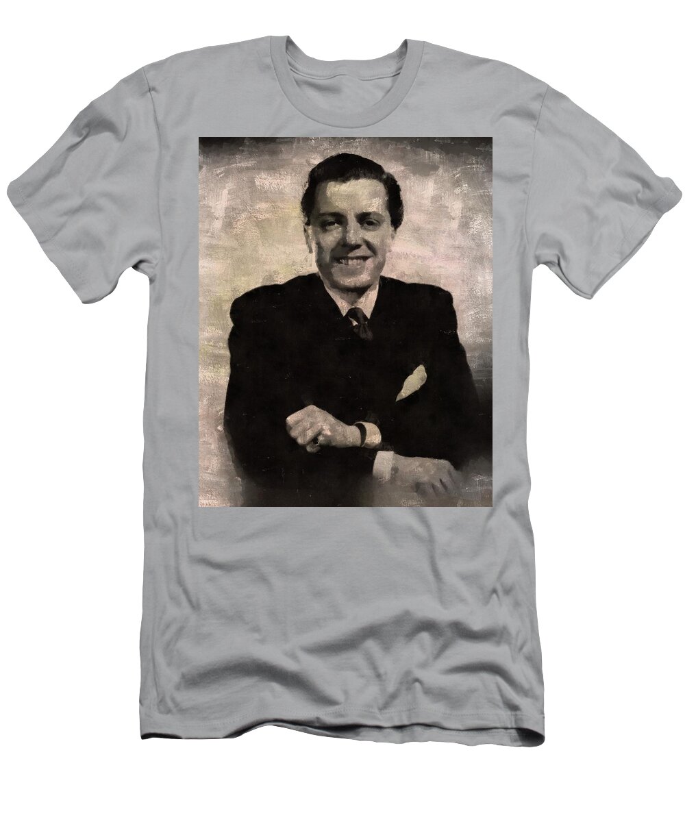 Richard T-Shirt featuring the painting Richard Attenborough, Actor and Director by Esoterica Art Agency