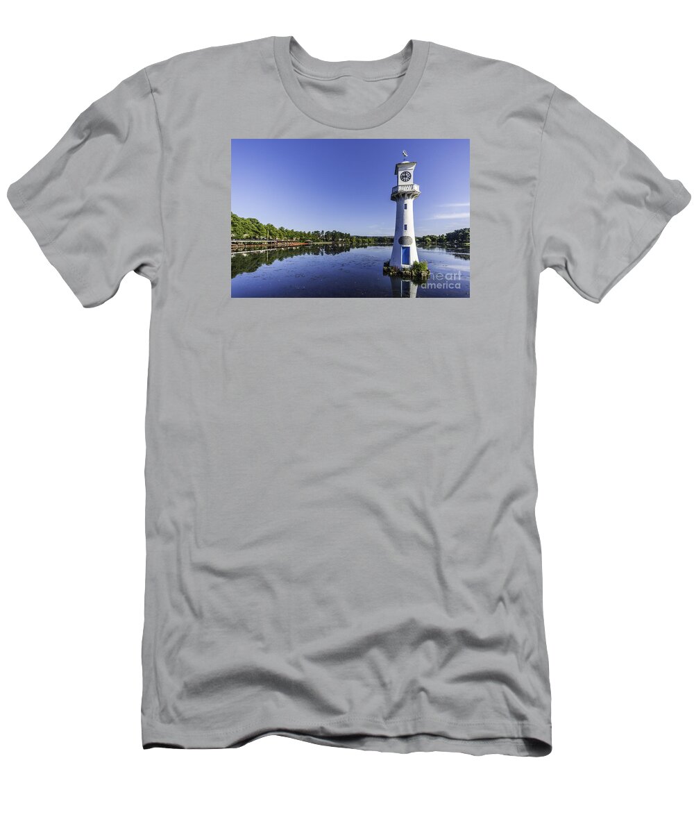 Roath Park Cardiff T-Shirt featuring the photograph Roath Park Lake 2 by Steve Purnell