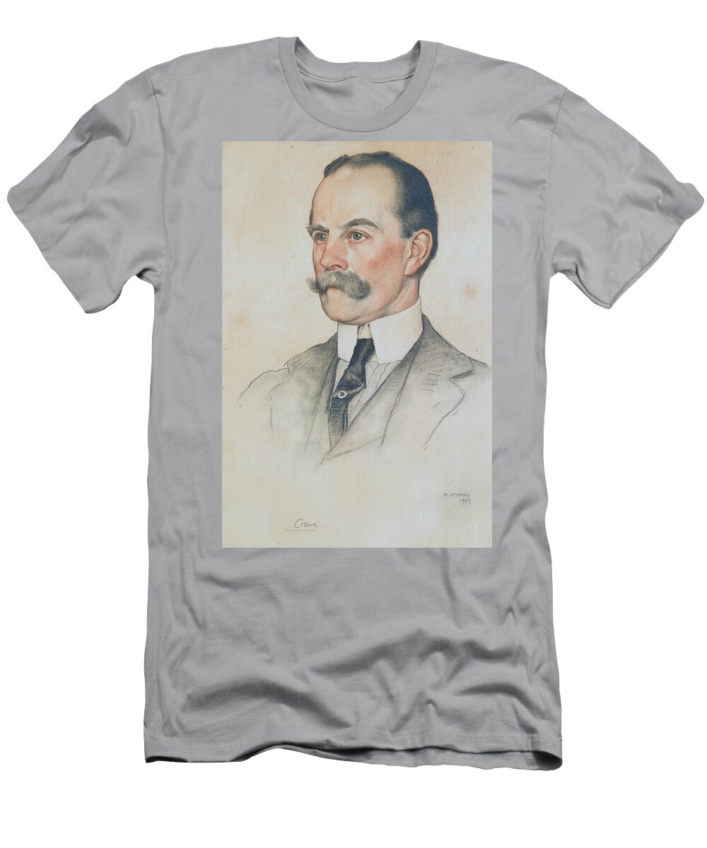 Scottish Art T-Shirt featuring the pastel Robert Offley Ashburton Milnes, 1st Marquess of Crewe by William Strang