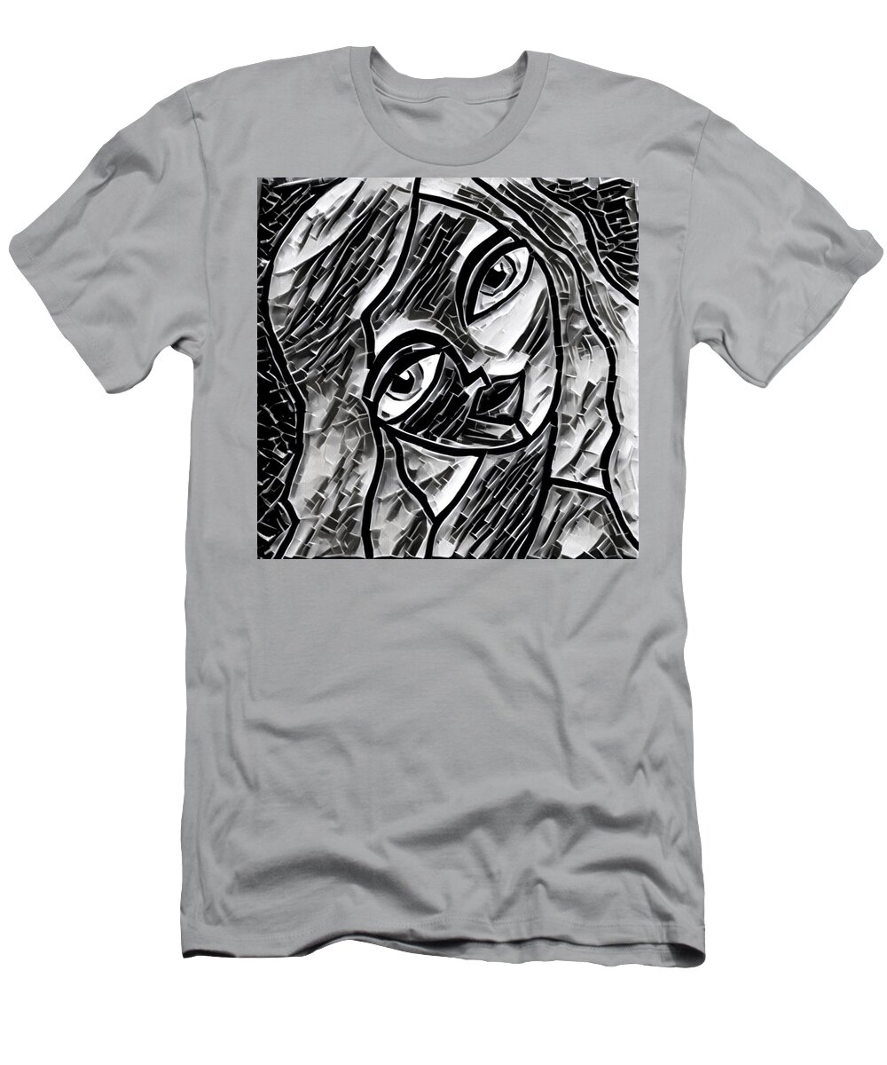  T-Shirt featuring the digital art Romy Isobella by M Sullivan Image and Design