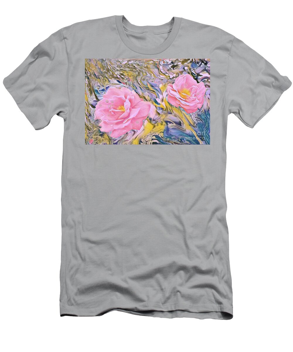 Roses T-Shirt featuring the digital art Rosedream by Susanne Baumann