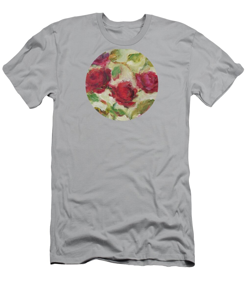 Impressionism T-Shirt featuring the painting Roses by Mary Wolf