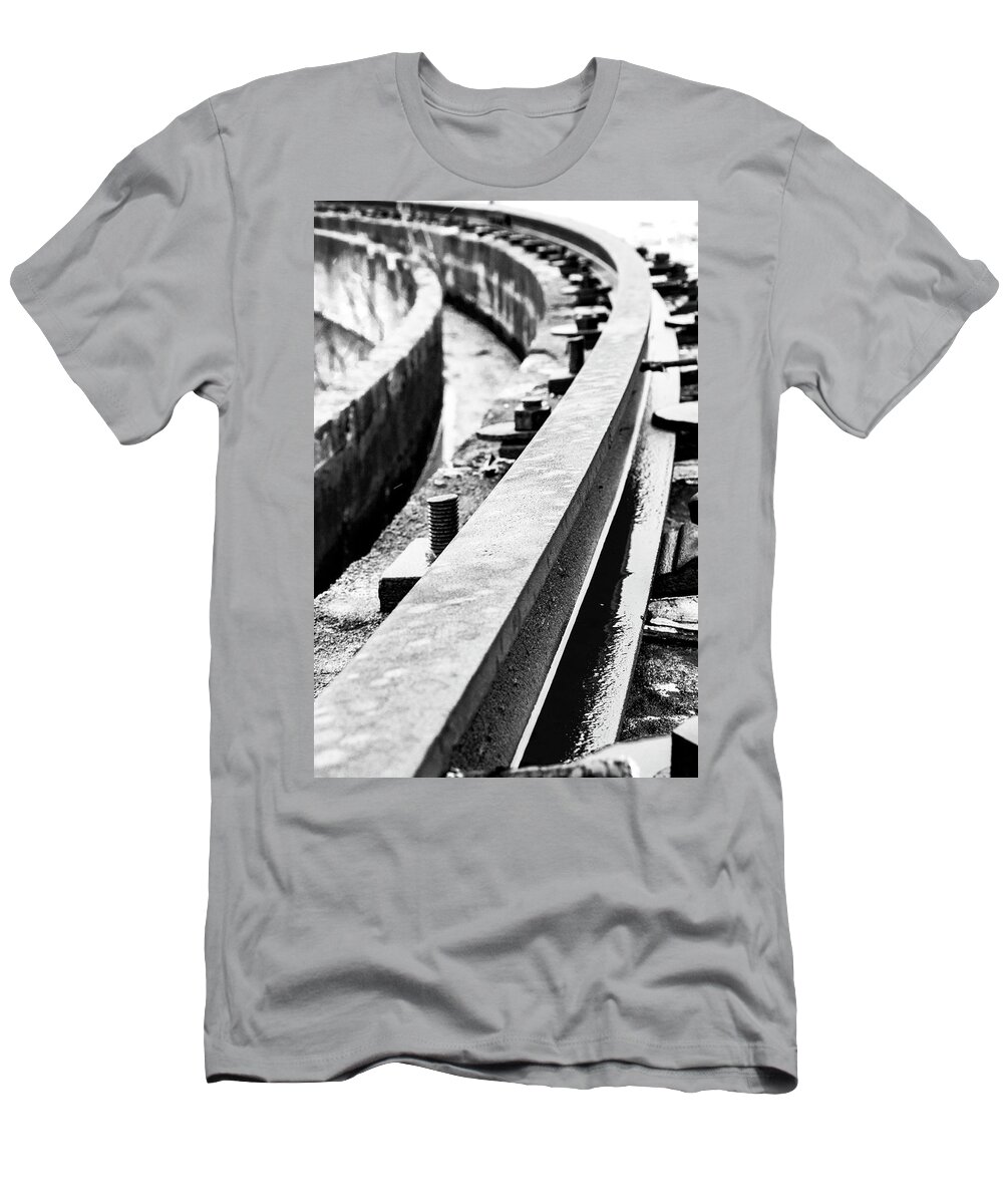 Rail T-Shirt featuring the photograph Round the Bend by Holly Ross
