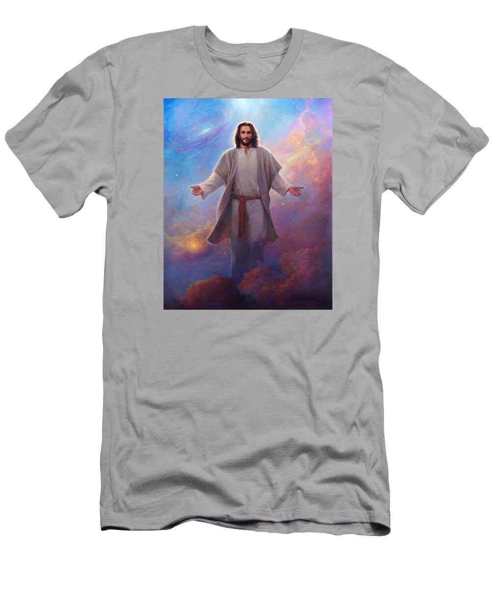 Jesus T-Shirt featuring the painting Sacred Space by Greg Olsen