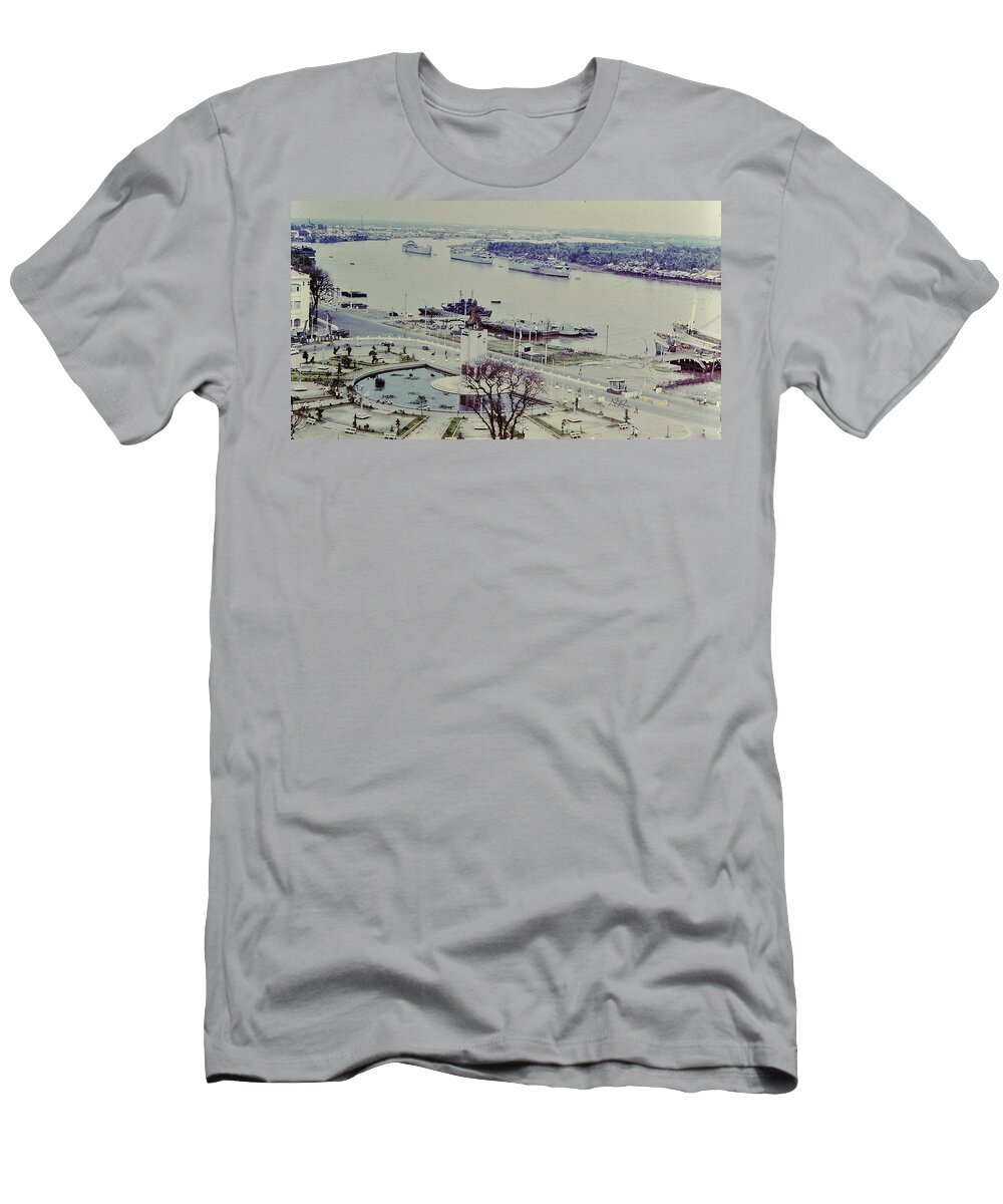 South Vietnam T-Shirt featuring the photograph Saigon River, Vietnam 1968 by Christopher James