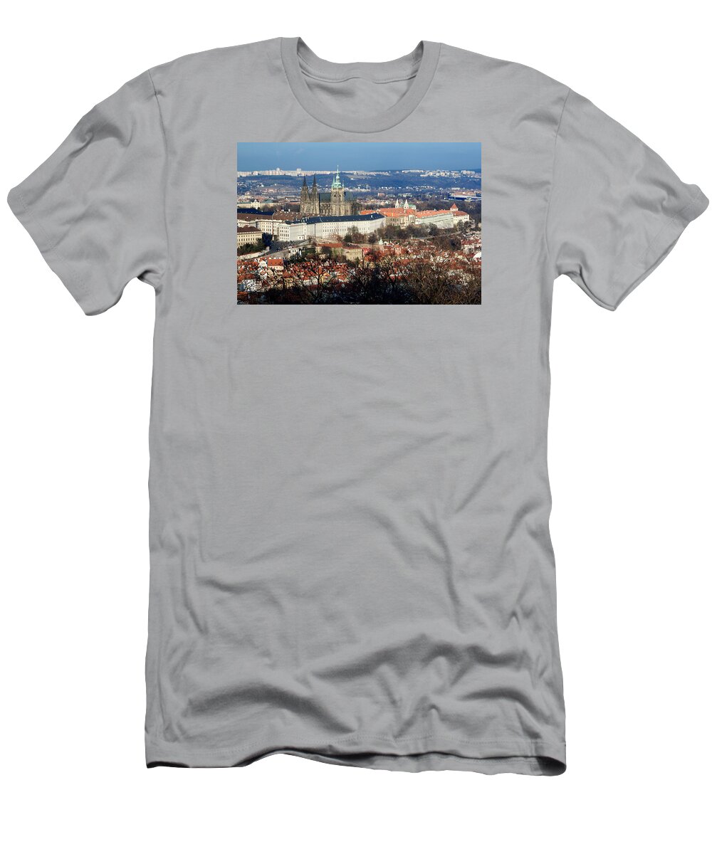 Lawrence T-Shirt featuring the photograph Saint Vitus Cathedral 2 by Lawrence Boothby