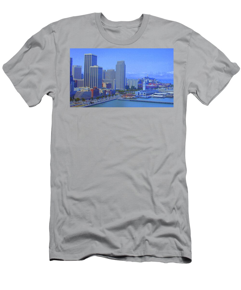 Cityscene T-Shirt featuring the photograph San Francisco Bay by Julie Lueders 