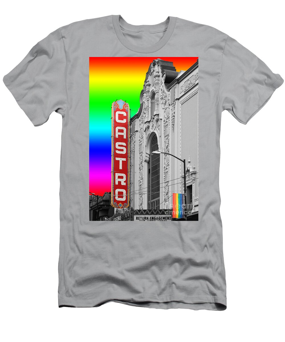 Wingsdomain T-Shirt featuring the photograph San Francisco Castro Theater . 7D7579 by San Francisco