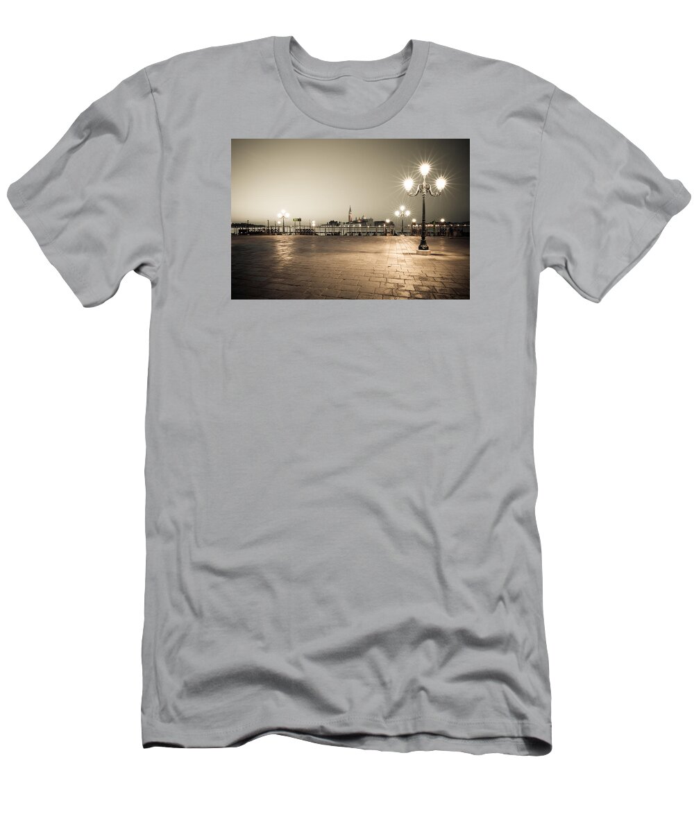 Venice T-Shirt featuring the photograph San Marco Square in Venice by Lev Kaytsner