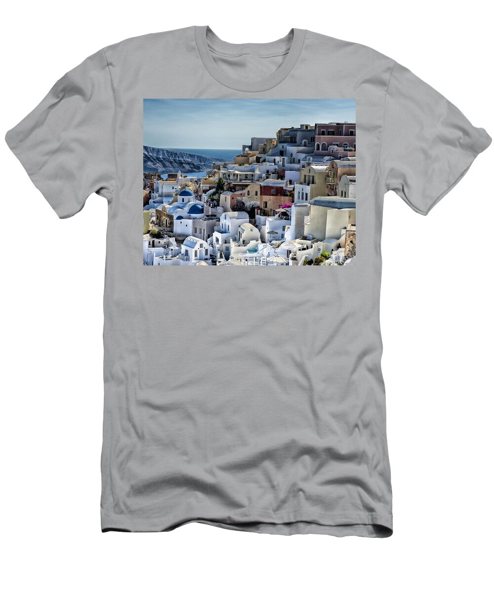 Greece T-Shirt featuring the photograph Santorini by Pamela Steege