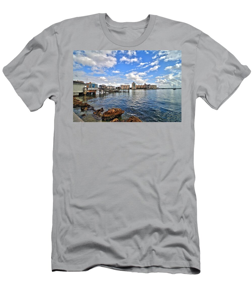 Sarasota T-Shirt featuring the photograph Sarasota Waterfront by Jonathan Sabin