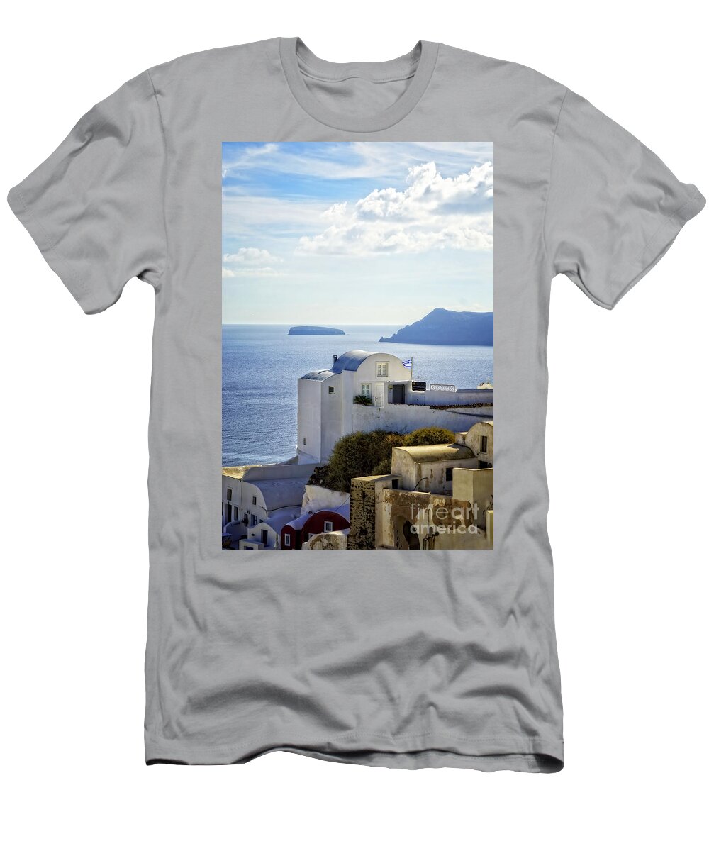 Oia T-Shirt featuring the photograph Scenic Oia by HD Connelly