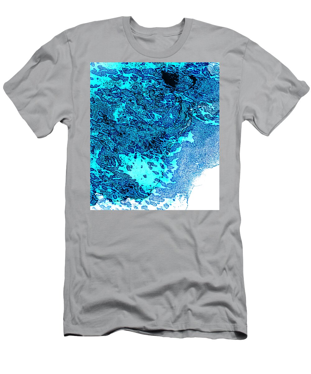 Abstract T-Shirt featuring the digital art Sea of Love by Gina Callaghan