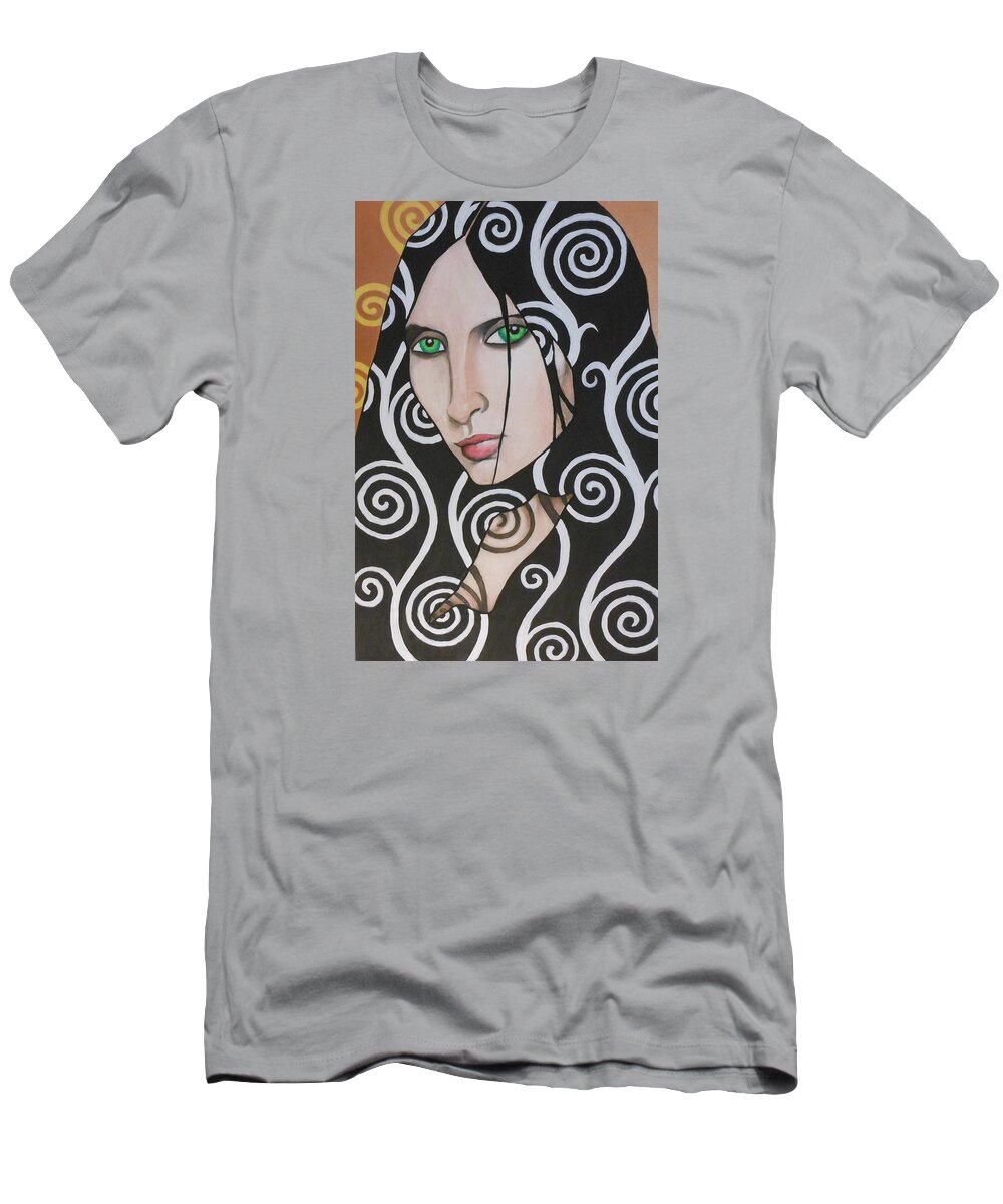 Face T-Shirt featuring the painting Seasons Change by Bryon Stewart
