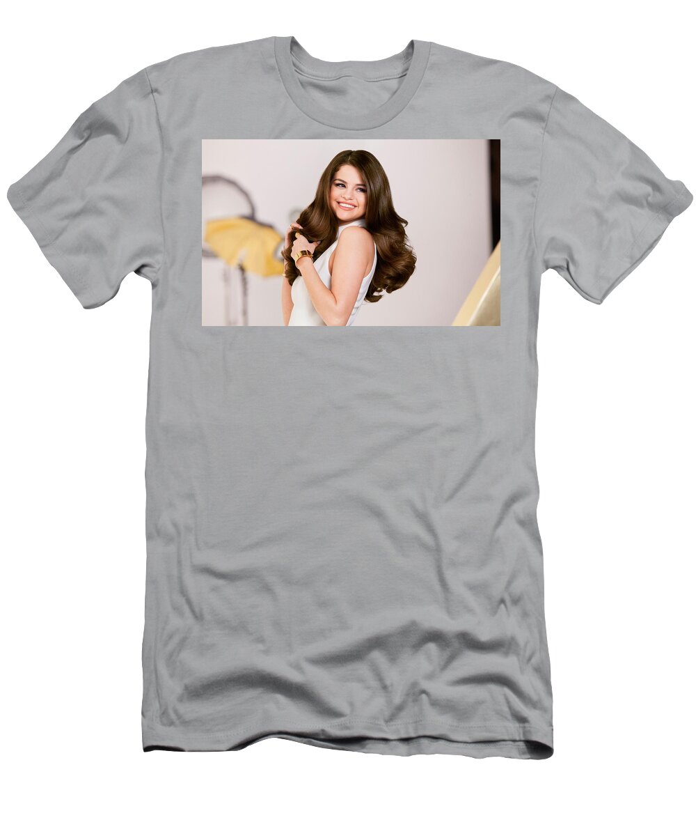 Selena Gomez T-Shirt featuring the photograph Selena Gomez by Jackie Russo