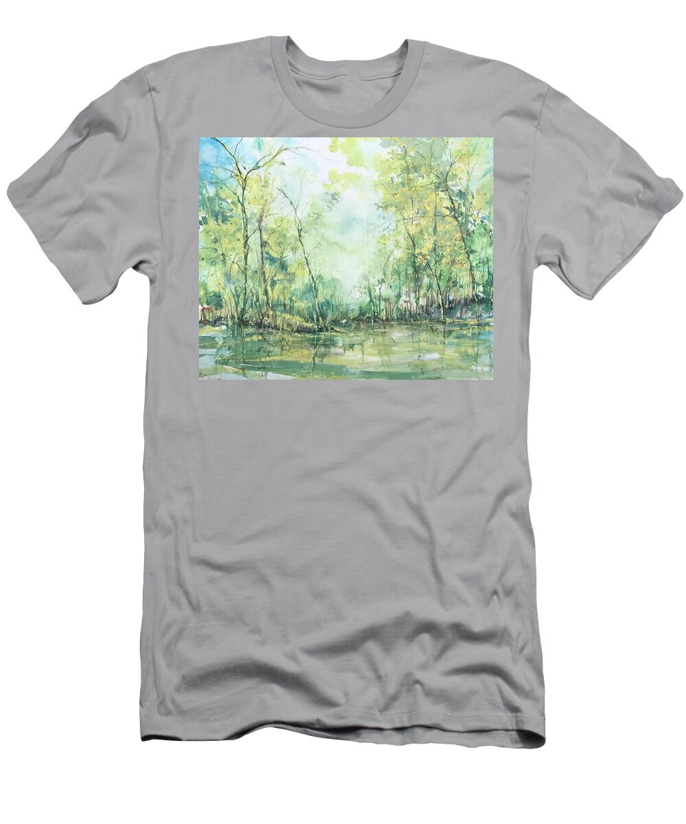 September T-Shirt featuring the painting September Silence by Robin Miller-Bookhout