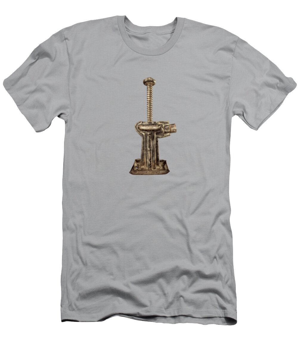 Antique T-Shirt featuring the photograph Short Enclosed Screw Jack I by YoPedro