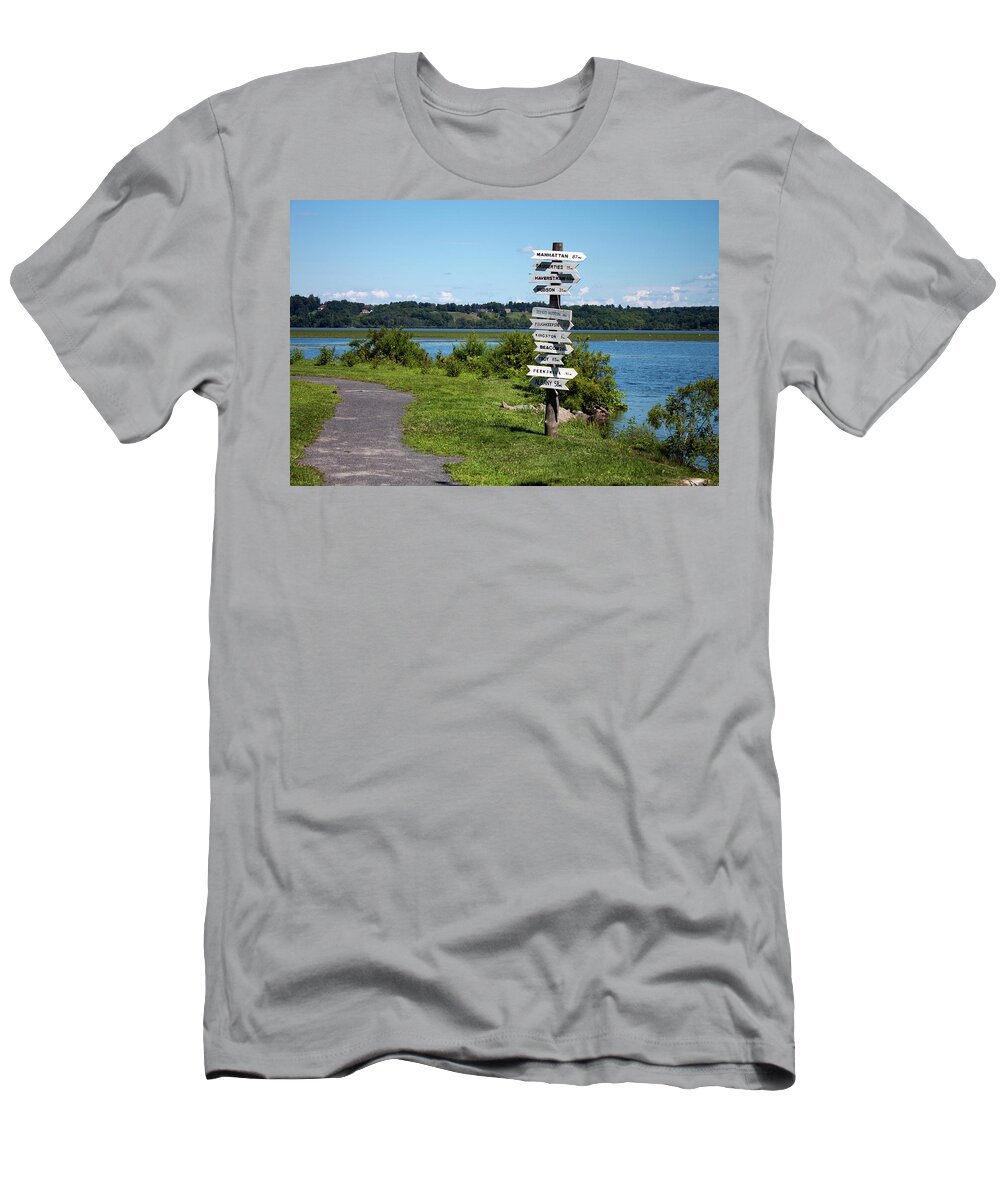 Sign T-Shirt featuring the photograph Signs by Jeff Severson