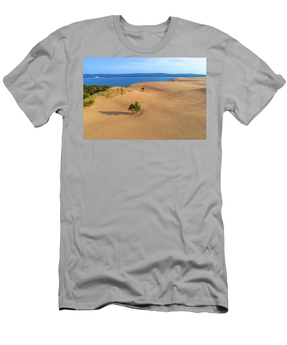 Pure Michigan T-Shirt featuring the photograph Silver Lake Dunes by Sebastian Musial