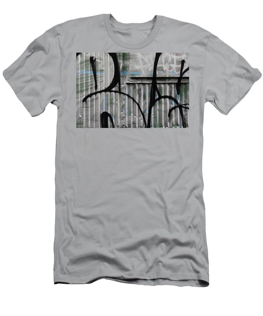 Color T-Shirt featuring the photograph silver wall I by Kreddible Trout