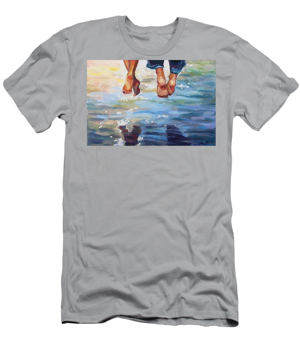 Love T-Shirt featuring the painting Simply Together by Alina Malykhina