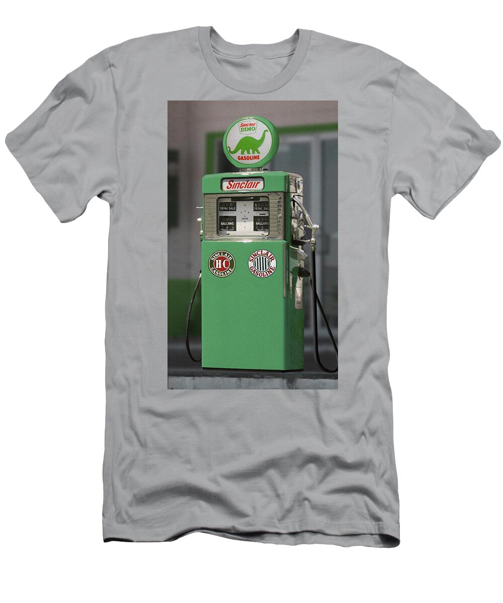 Sinclair Gasoline T-Shirt featuring the photograph Sinclair Gasoline - Wayne Double Pump by Mike McGlothlen