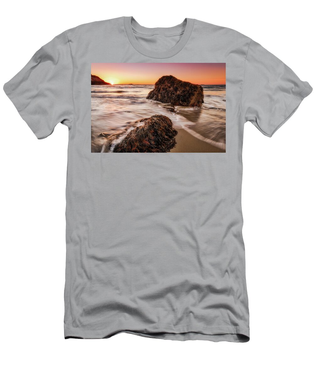 Singing Beach T-Shirt featuring the photograph Singing Water, Singing Beach by Michael Hubley