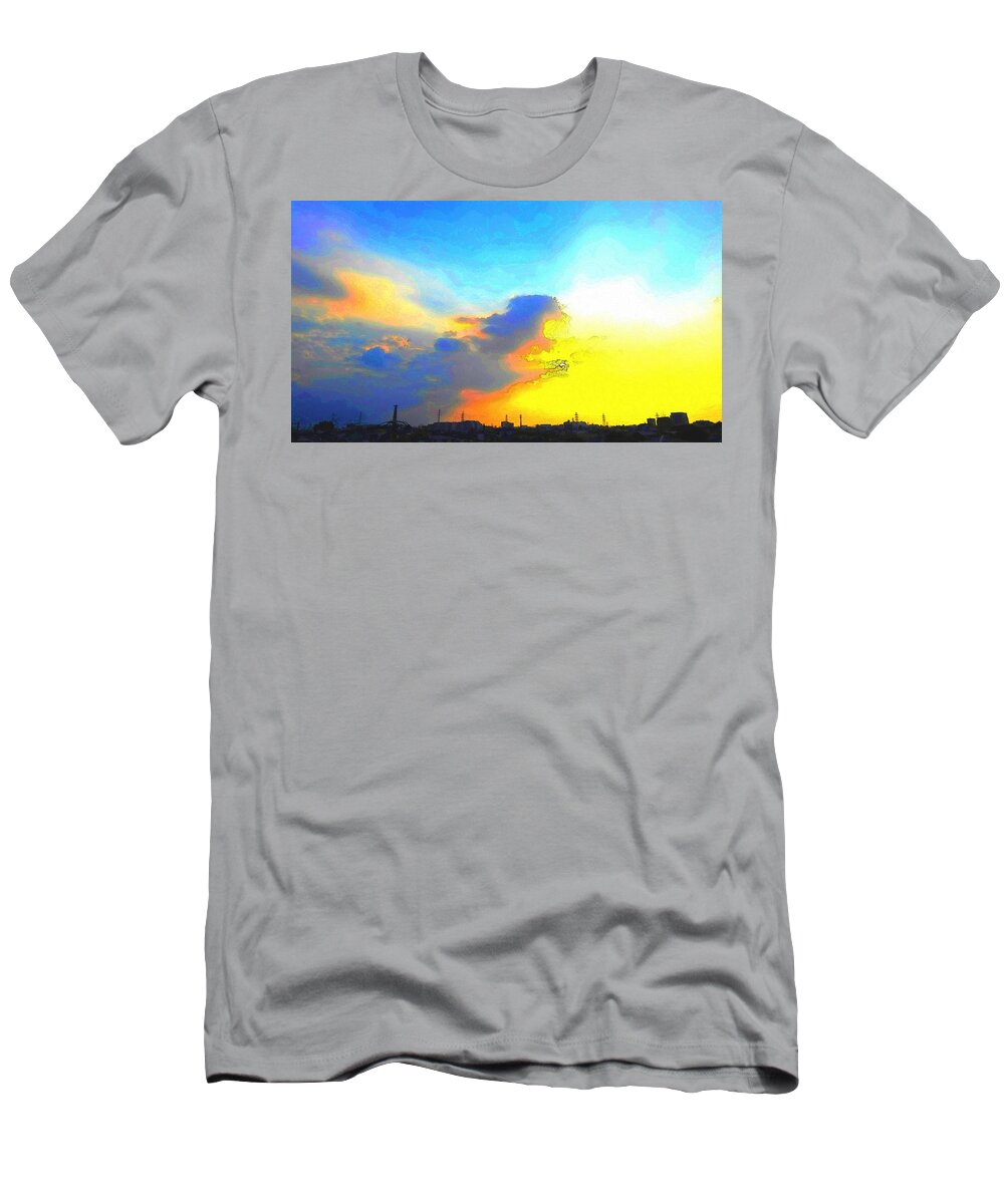 Sky T-Shirt featuring the digital art Sky by Kumiko Izumi