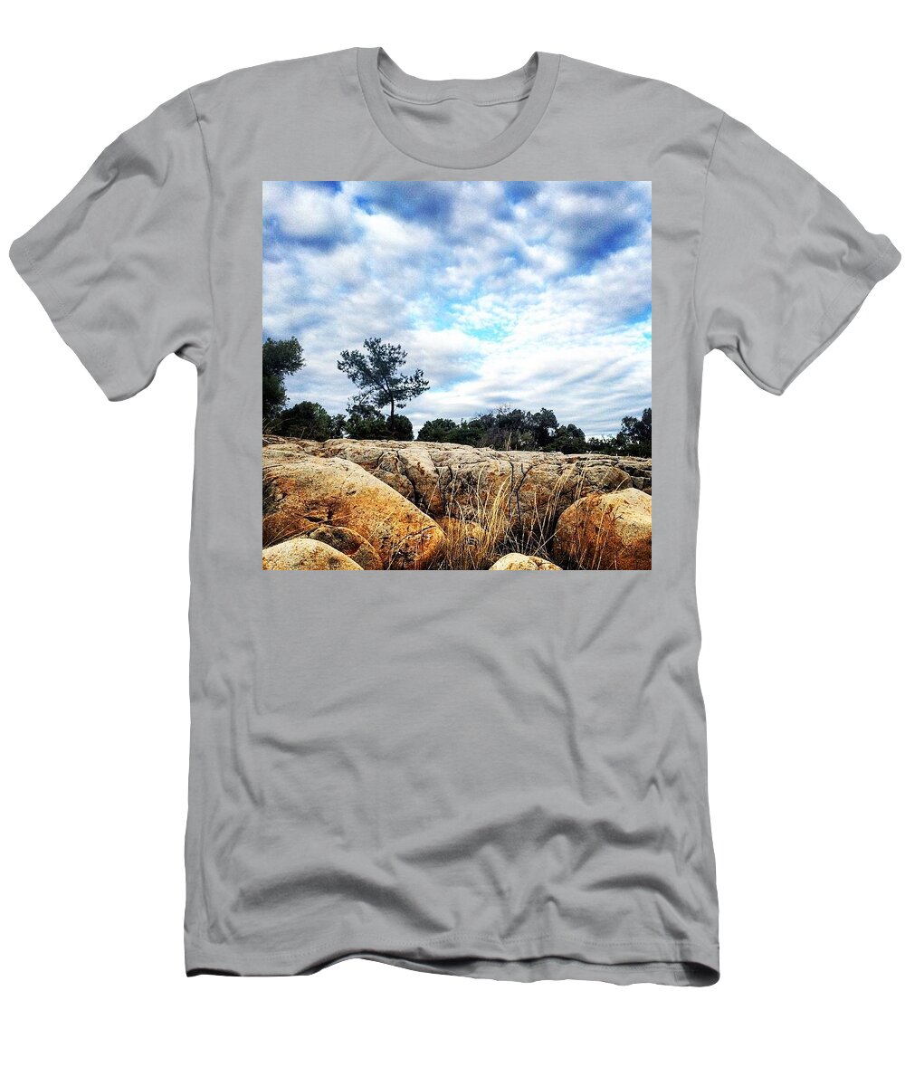 Landscape T-Shirt featuring the photograph Sky Walk by Darnelle Talamantes