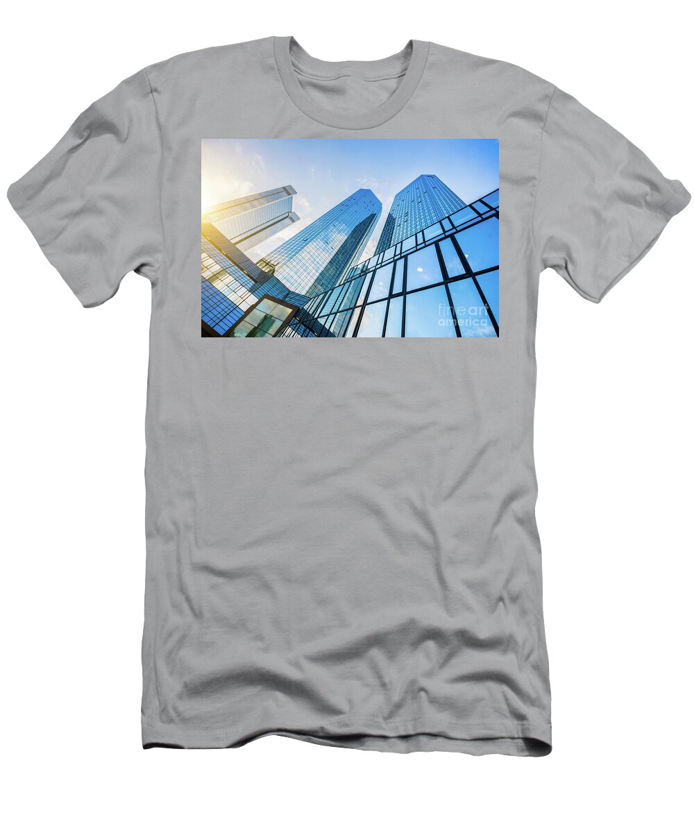 Abstract T-Shirt featuring the photograph Skyscrapers by JR Photography