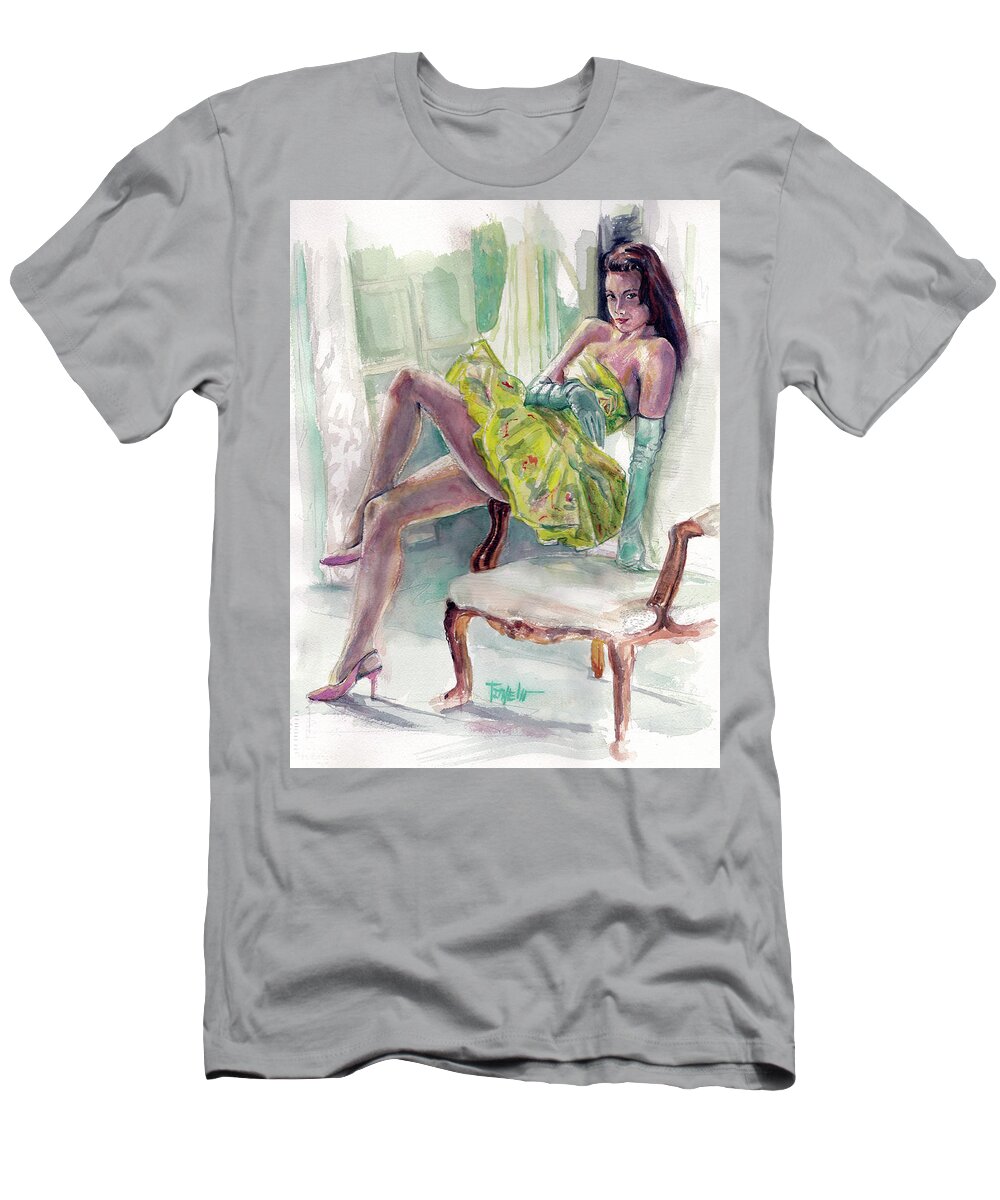 Dance T-Shirt featuring the painting The Dance by Mark Tonelli