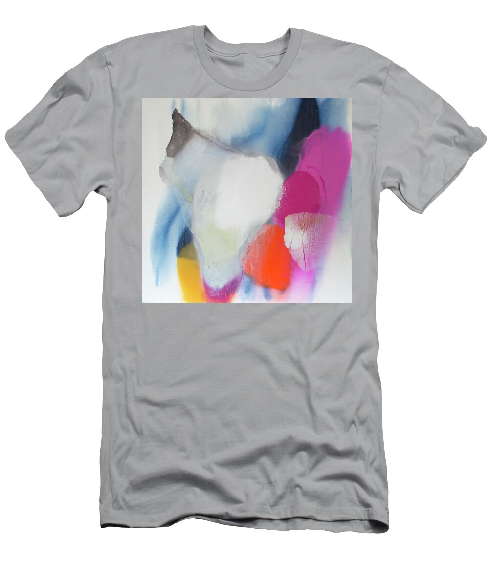 Abstract T-Shirt featuring the painting Snooze by Claire Desjardins