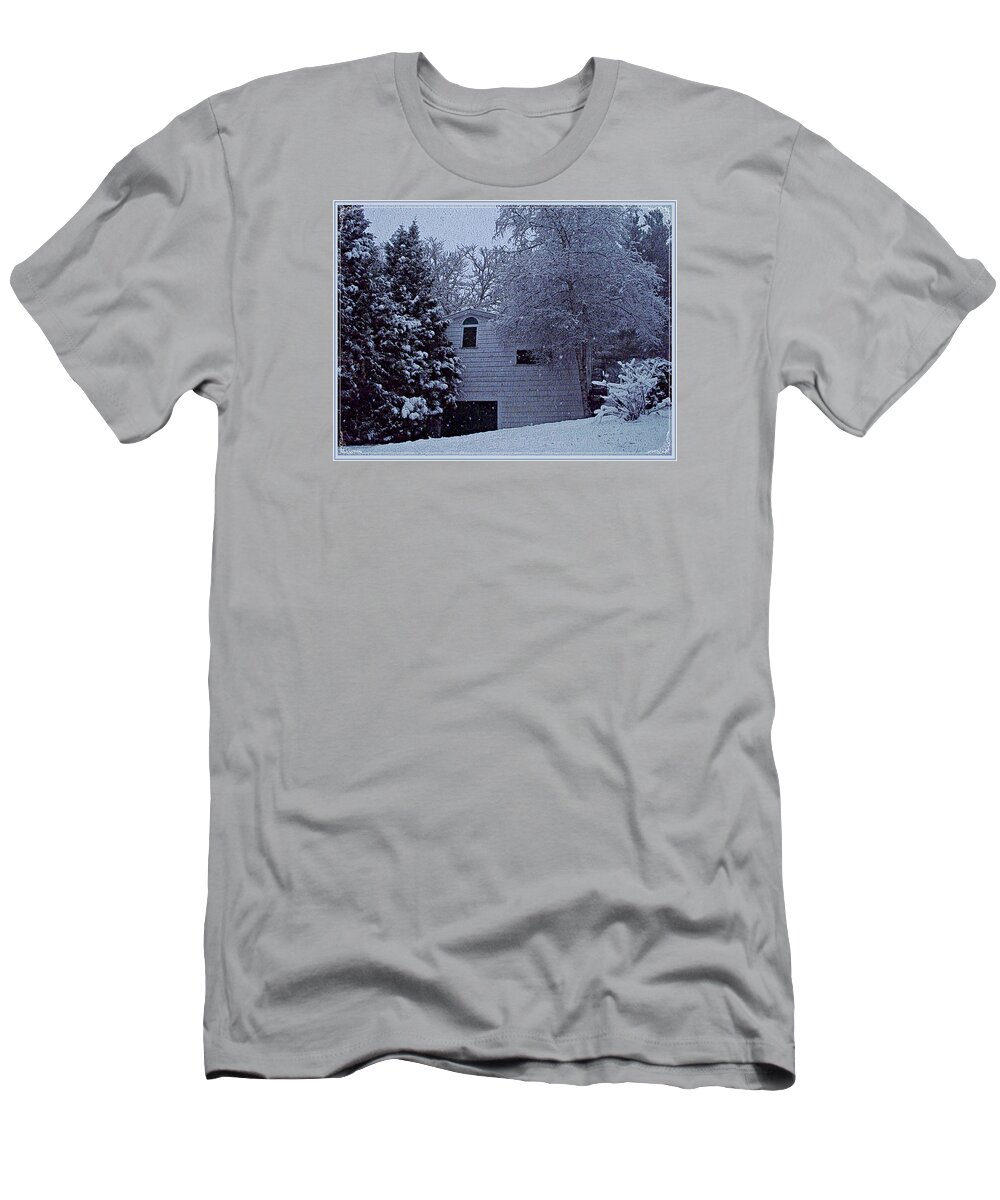 Snow's Hush T-Shirt featuring the photograph Snow's Hush by Joy Nichols