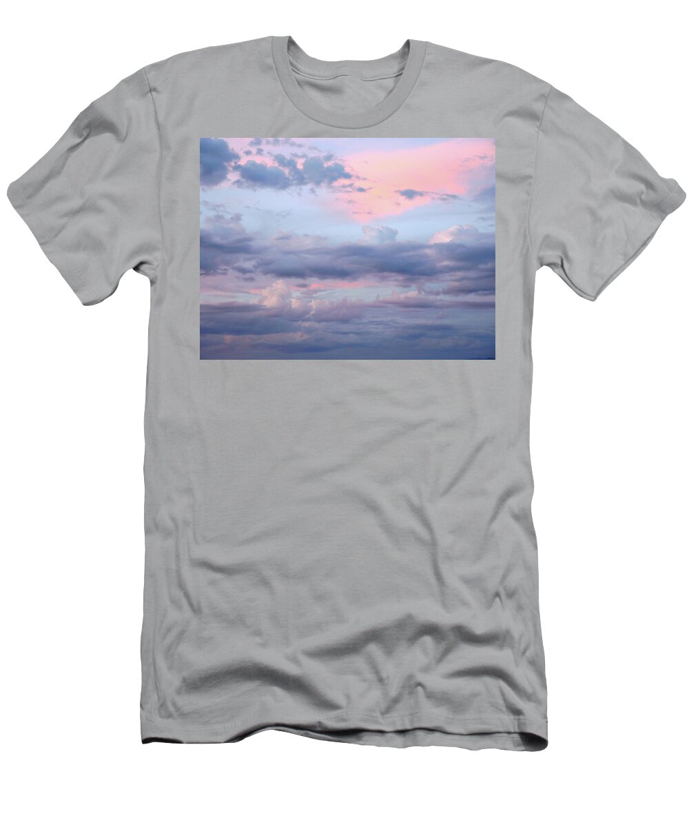 Clouds T-Shirt featuring the digital art Soft Sky Song by Lynda Lehmann