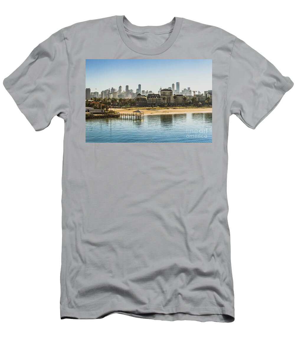 Melbourne T-Shirt featuring the photograph South Melbourne by Jorgo Photography