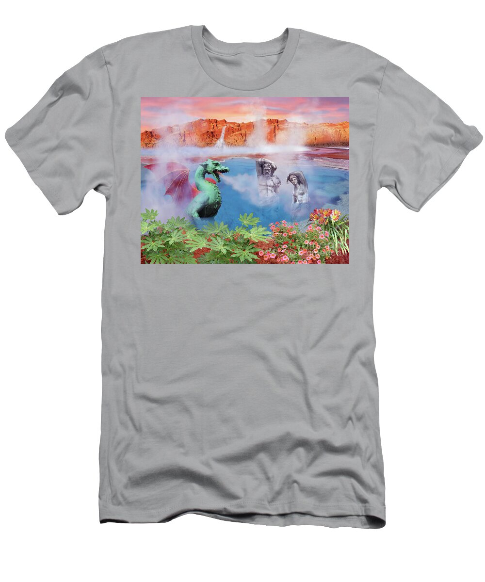 Dragon T-Shirt featuring the photograph Spa Days by Lucy Arnold